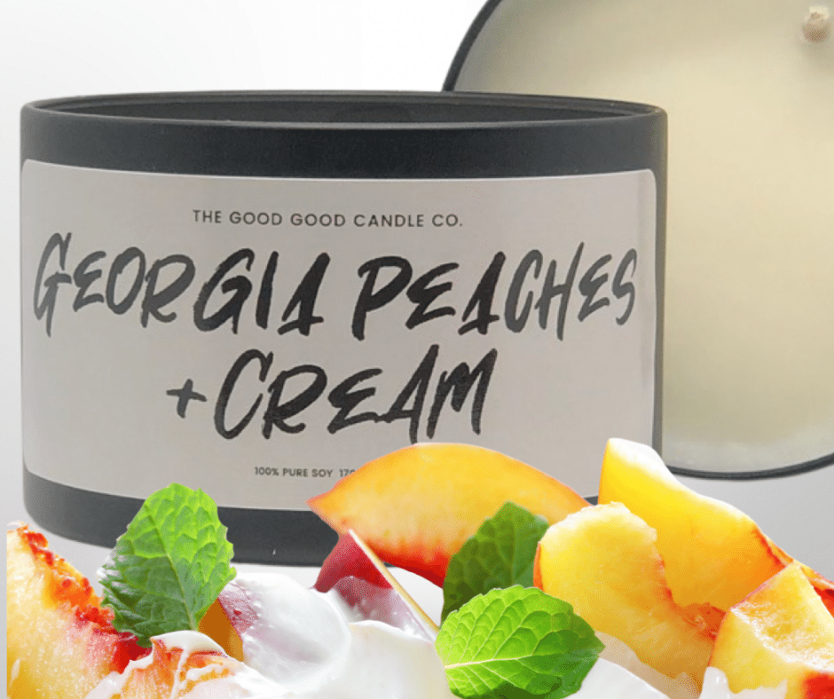 Georgia Peaches & Cream Premium Soy Candle