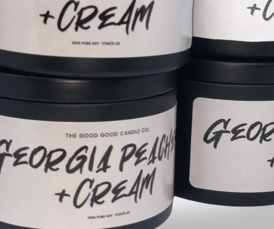 Georgia Peaches & Cream Premium Soy Candle