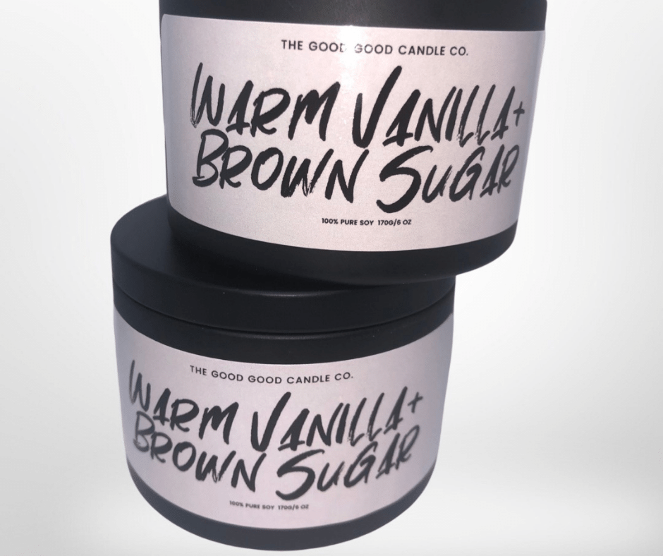Warm Vanilla + Brown Sugar Premium Soy Candle