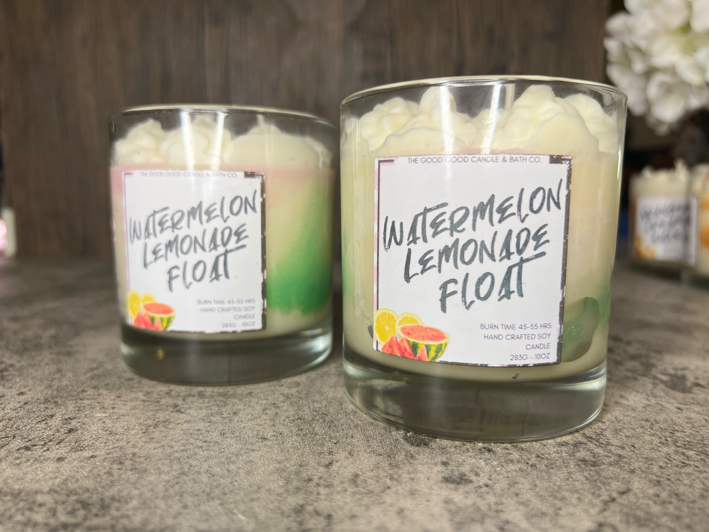 Watermelon Lemonade Float Pure Soy Candle