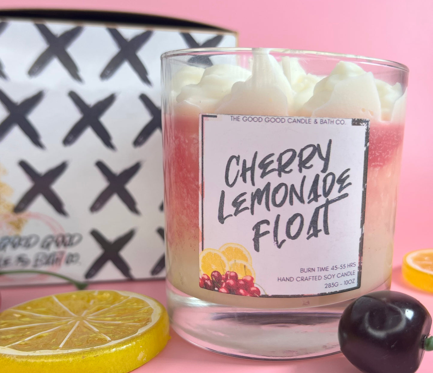 Cherry Lemonade Float Pure Soy Candle