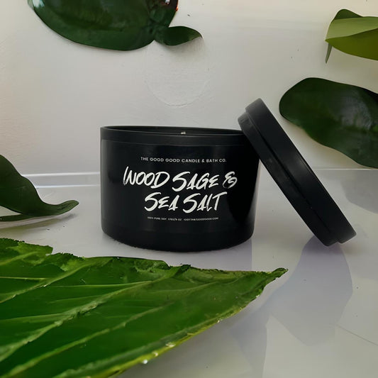 Wood Sage & Sea Salt Premium Soy Candle