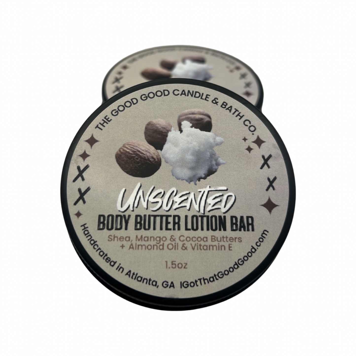 Unscented Shea Body Butter Lotion Bar