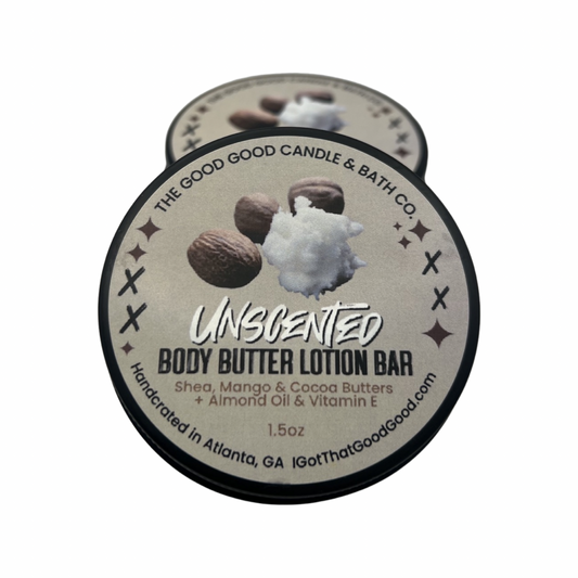 Unscented Shea Body Butter Lotion Bar