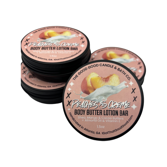 Peaches & Creme Shea Body Butter Lotion Bar