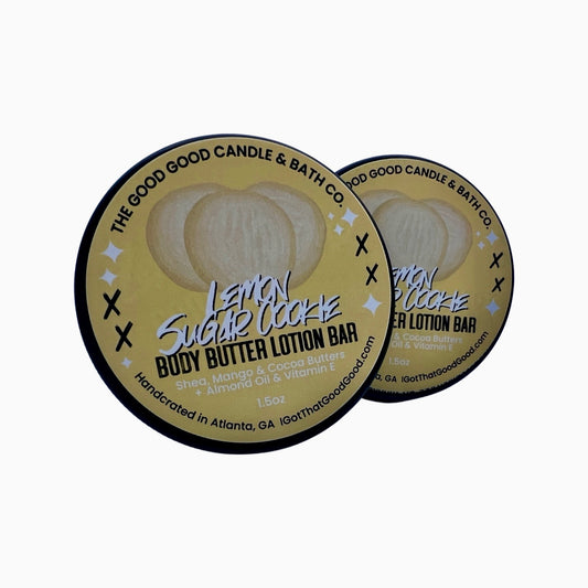 Lemon Sugar Cookie Shea Body Butter Lotion Bar