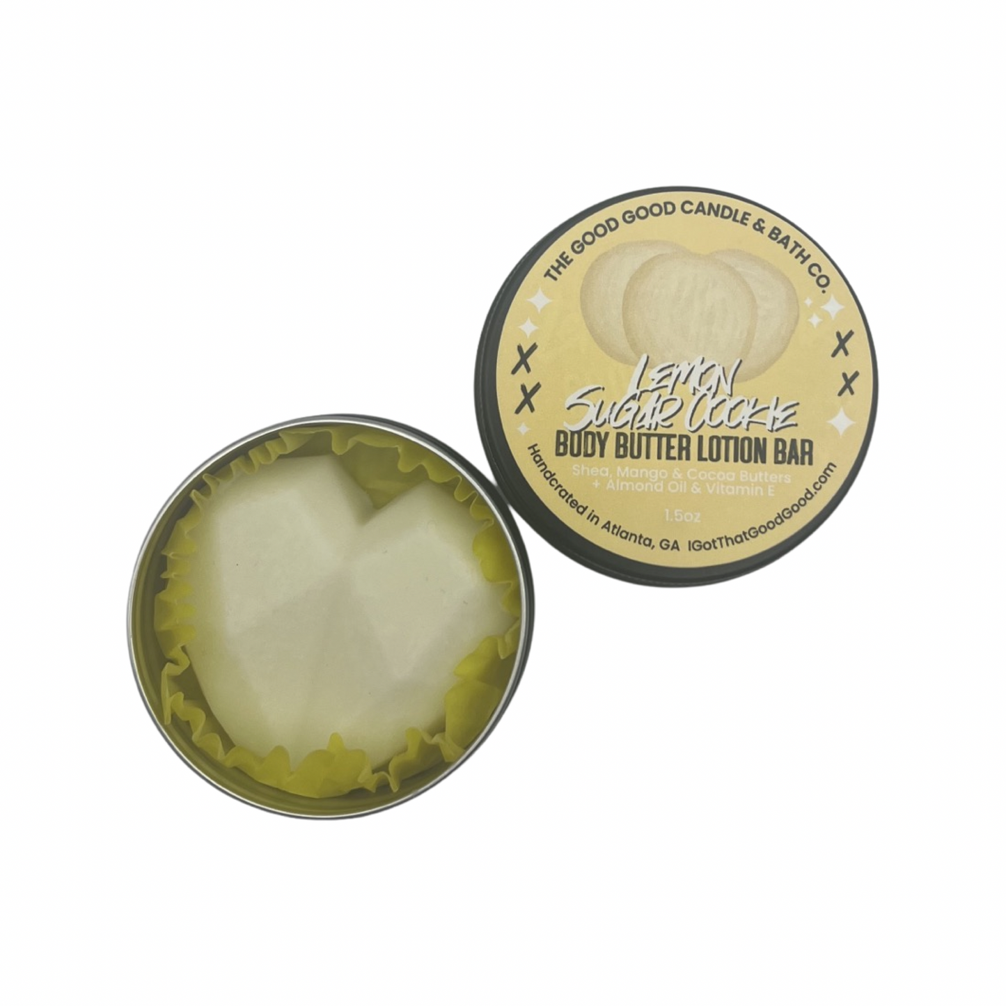 Lemon Sugar Cookie Shea Body Butter Lotion Bar