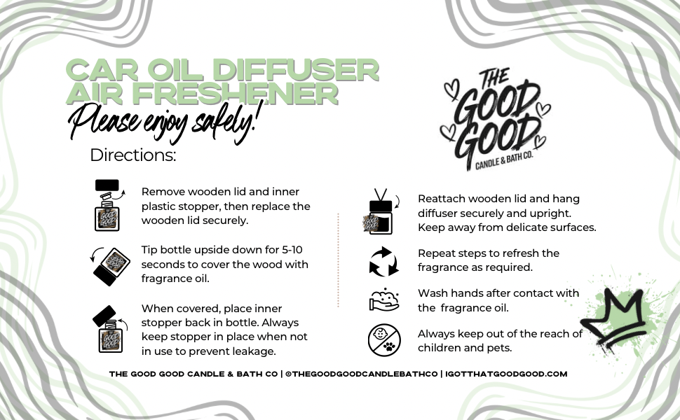 Car Air Freshener Oil Diffuser