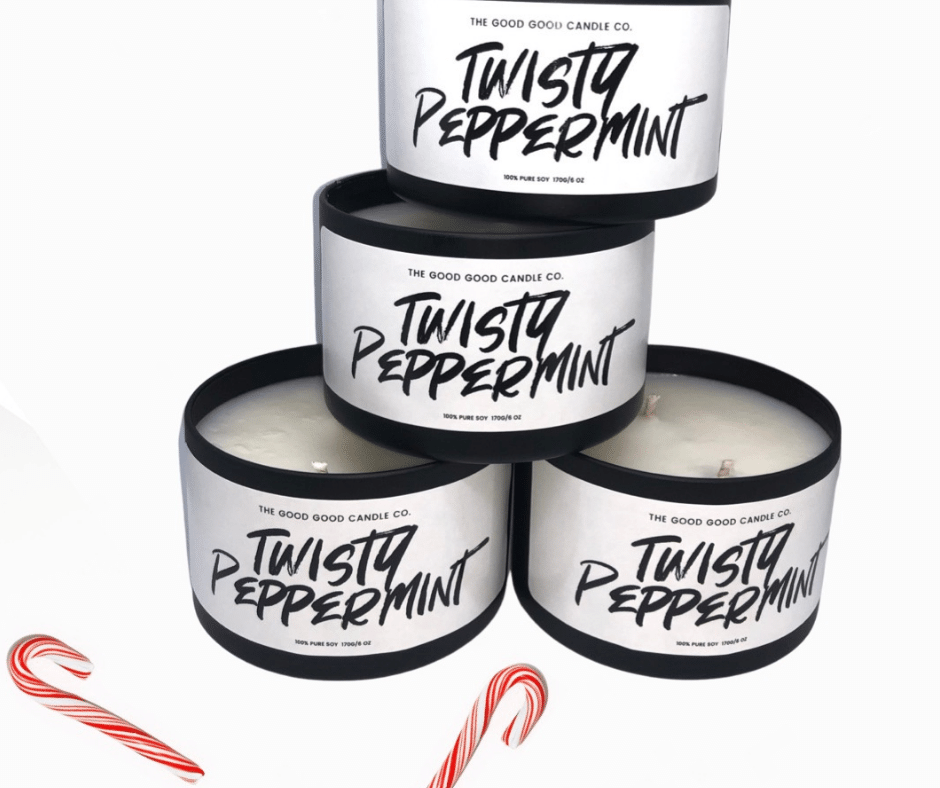 Twisty Peppermint Premium Soy Candle