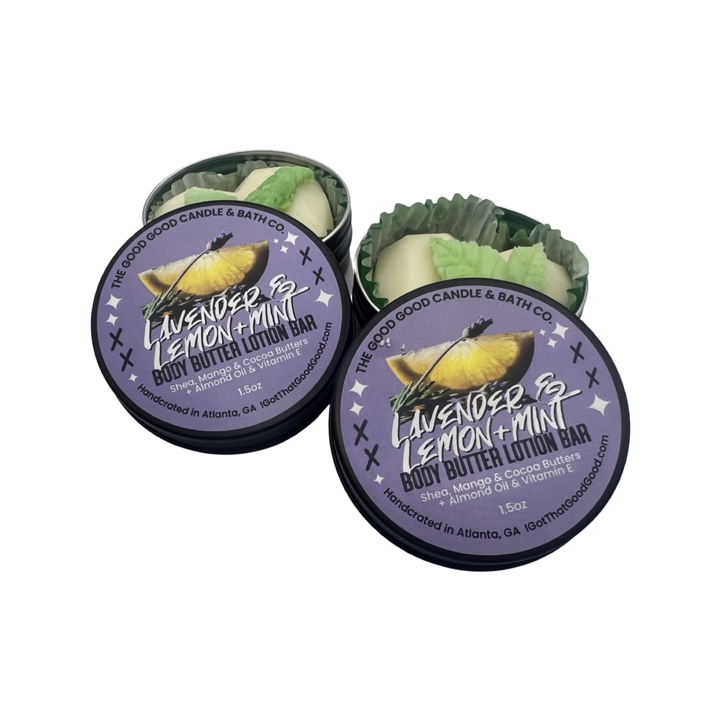 Lavender & Lemon + Mint Shea Body Butter Lotion Bar