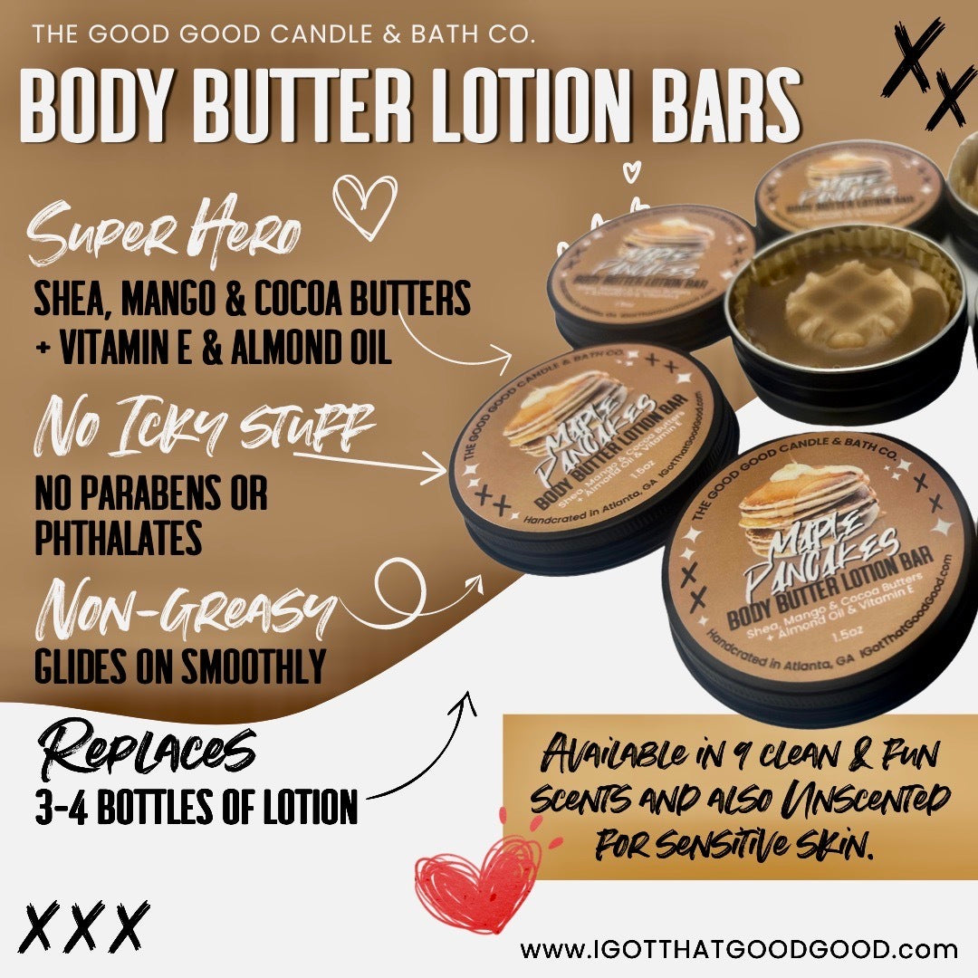 Maple Pancakes Shea Body Butter Lotion Bar