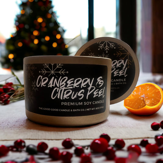 Cranberry & Citrus Peel Jubilee Premium Soy Candle